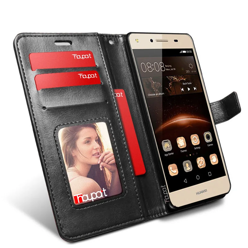 

Thouport Cases For Huawei Honor 5A Case Huawei LYO-L21 PU Leather Photo Frame Stand Holder Wallet Cover For Huawei Y5II Y5 II
