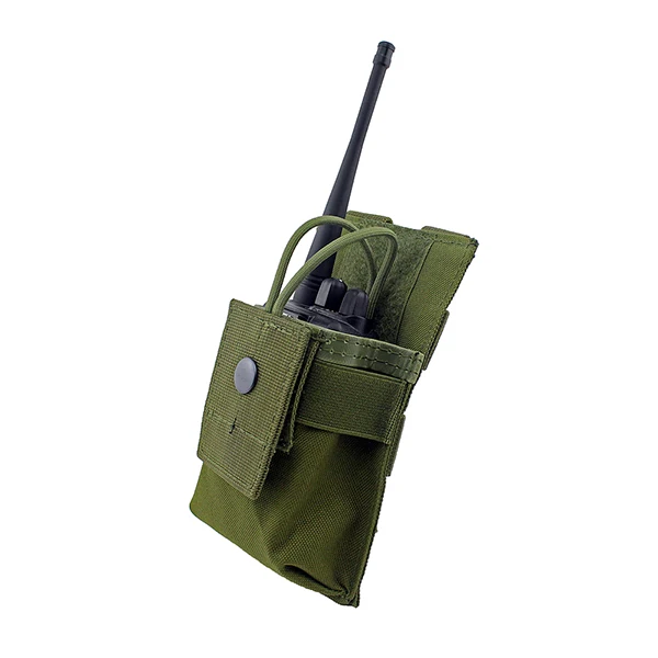 Регулируемый MOLLE Радио Держатель Тактический Walkie Talkie кобура Открытый Топ M4 Mag Чехол - Цвет: Army Green