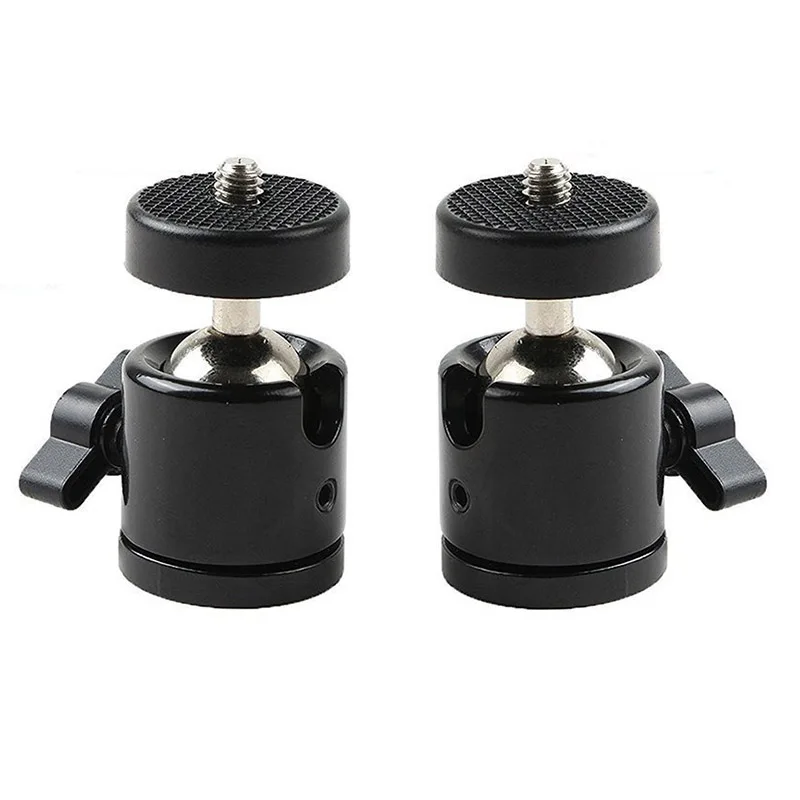 2PCS 1/4 inch Mini Tripod Ball Head Bracket Holder Mount Ballhead for DSLR Camera | Электроника