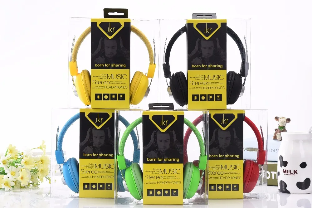 JKR Hifi Big Casque Audio Wired Earphones For Phone Computer headphone earphones (18)