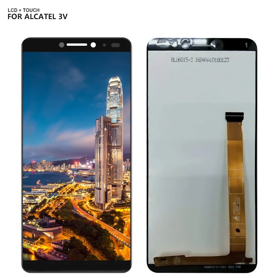 Дешево Бесплатная доставка Для Alcatel 3 В OT5099 5099 5099D цифровой преобразователь сенсорного ввода с ЖК экраном в сборе Запчасти для авто