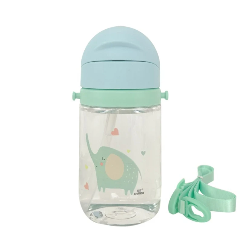 400ML Kids Baby Water Bottle Free Children's Cup Baby Portable Feeding Bottle With Straw Handles Leak Proof Durable Water Cup 2 - Цвет: G2