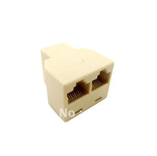 RJ45 8P8C Network Cable 2 Way Y Splitter Double Adapter 3 Port