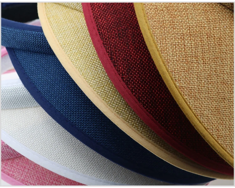 Мода топлесс Солнцезащитная шляпка для Для женщин Регулируемый соломенная шляпа Кепка с большой козырек для путешествия женская летняя сумка для пляжа Шапки на продвижение