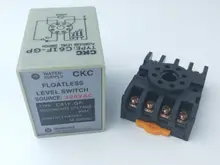 C61F-GP AC 220V 50/60Hz 8 Pin sıvı Floatless seviye anahtarı kontrolör soket tabanı ile