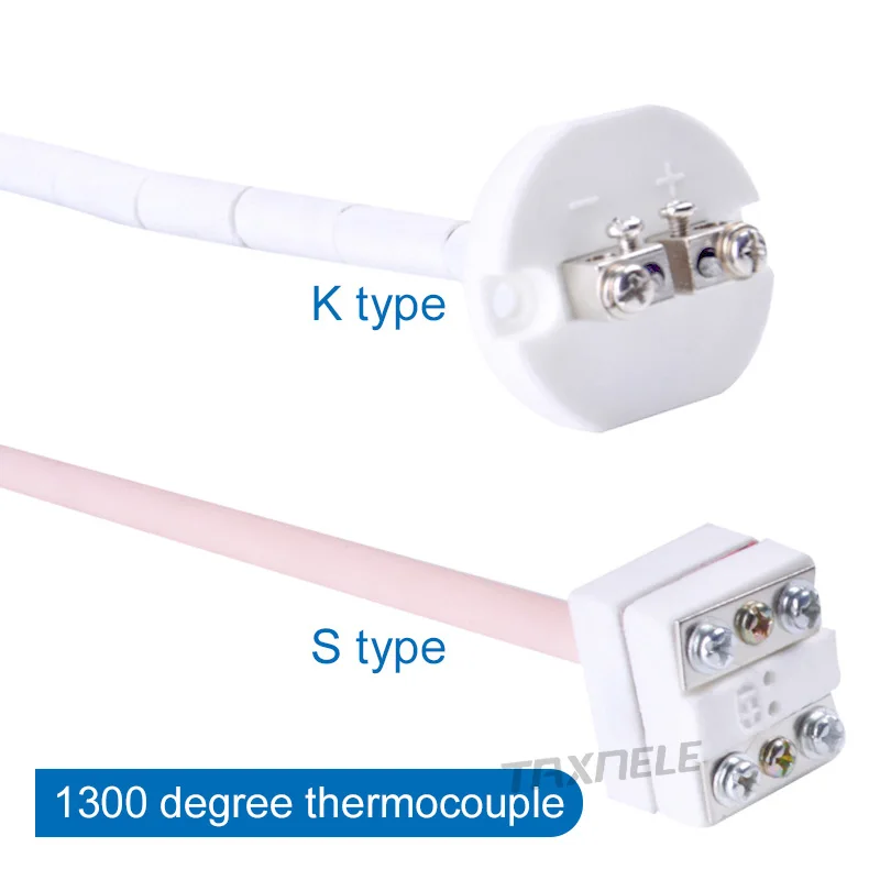 Высокотемпературная Термопара K Тип S датчик температуры для керамической печи 2372 Фаренгейта 1300 градусов