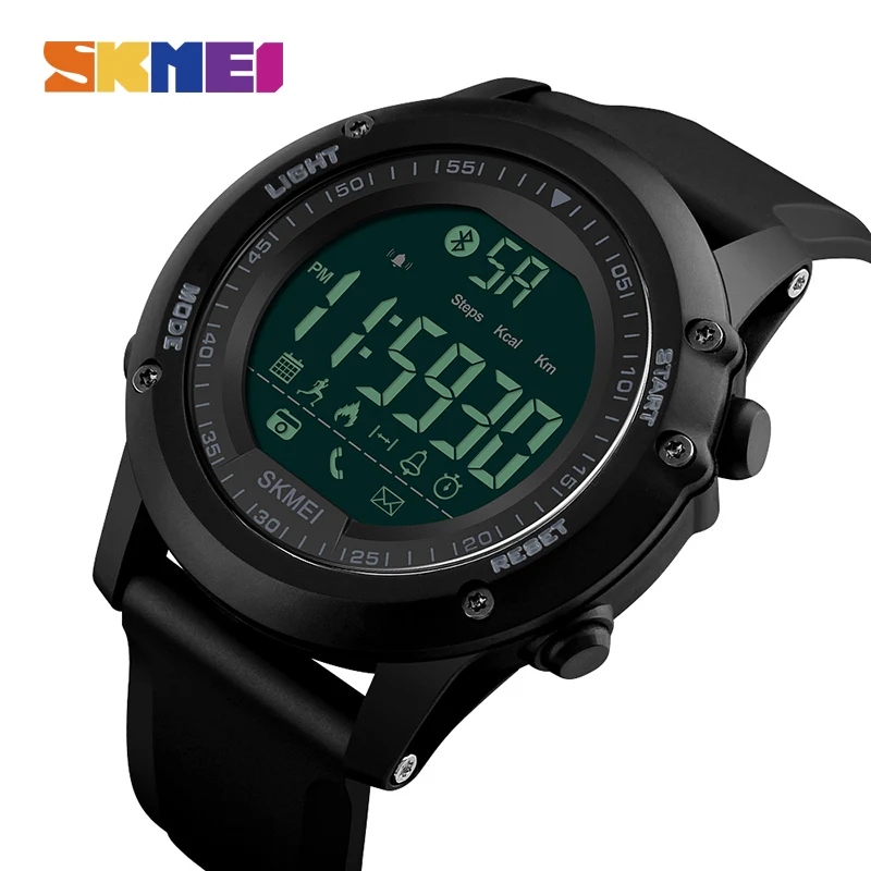 

SKMEI Smart Watch Men Pedometer Calorie Bluetooth Watches Chronograph Waterproof Digital Wristwatches Clock Relogio Masculino