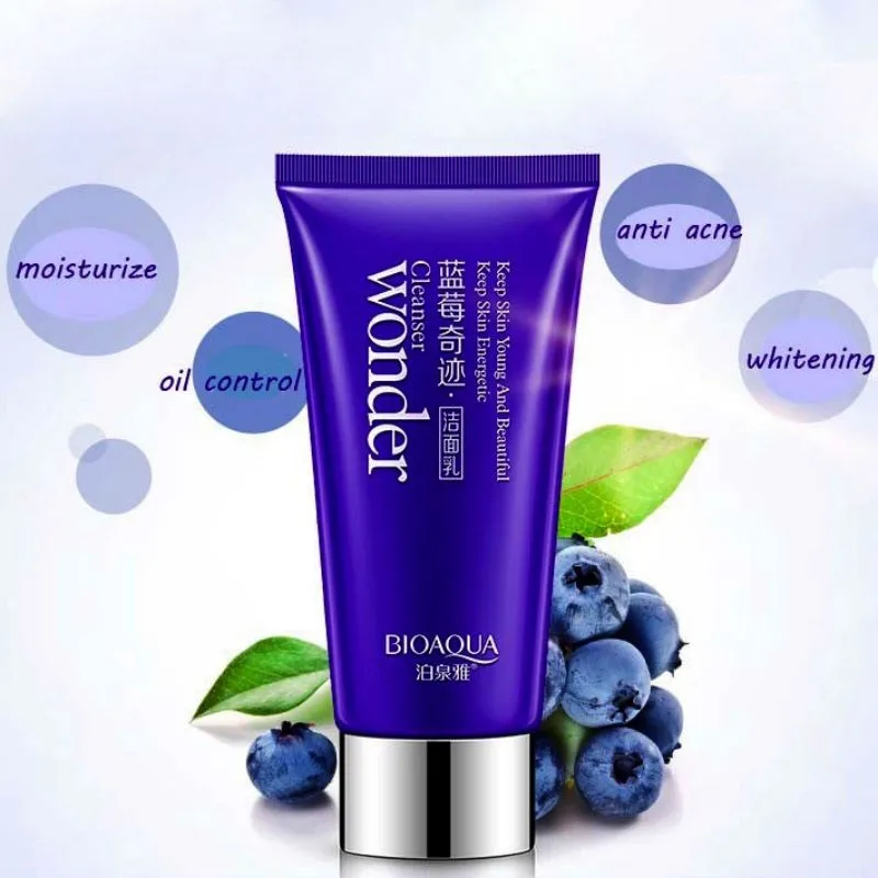1 шт. Blueberry Miracle очищающее средство Отбеливающее увлажняющее средство для увлажнения пор Cean средство для мытья лица