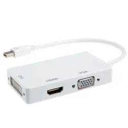 DisplayPort Thunderbolt к DVI VGA HDMI адаптер 3 in1 для MacBook iMac 30A13