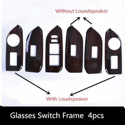 

Imitation Wooden Glasses Switch Decorated Protective Frame Sticker For Toyota Prado 2010-2017 Z2EA372