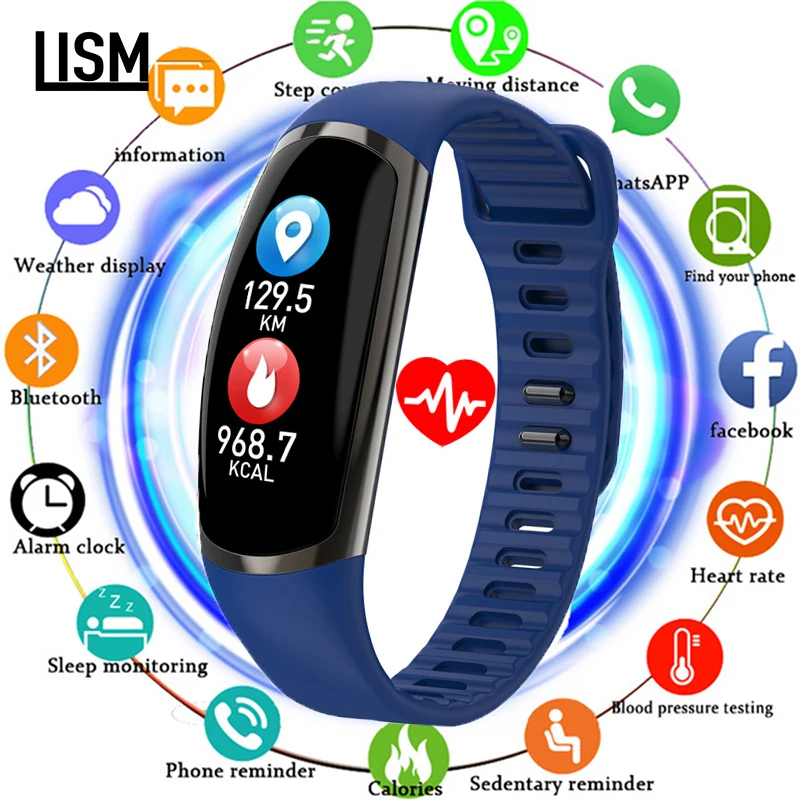 

Smart Band R16 Heart Rate Bracelet Sleep Monitor Blood Pressure Oxygen Fitness Tracker Waterproof Color Sport Call Message Watch