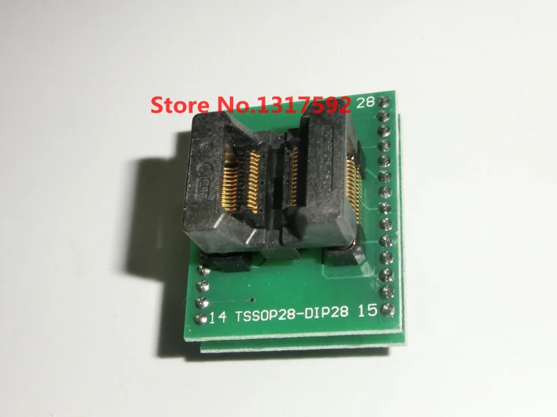 Адаптер TSSOP28 к DIP28 программатор TSSOP20 TSSOP24 TL866A TL866CS адаптер TSSOP8 IC тестовый разъем 0 65