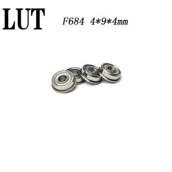 

High quality 10pcs ABEC-5 F684ZZ F684-2Z 4x9x4 mm F684 ZZ F684Z Metal Shielded flanged Thin Wall Bearing Ball Bearings