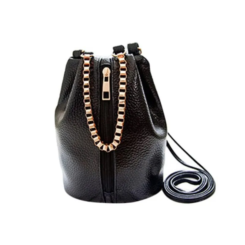 

Fashion Bag Women 2016 Bucket Shoulder Bag Zipper Small Mini Messenger Bags Women Handbags Small Crossbody Purse Small Tote Bags