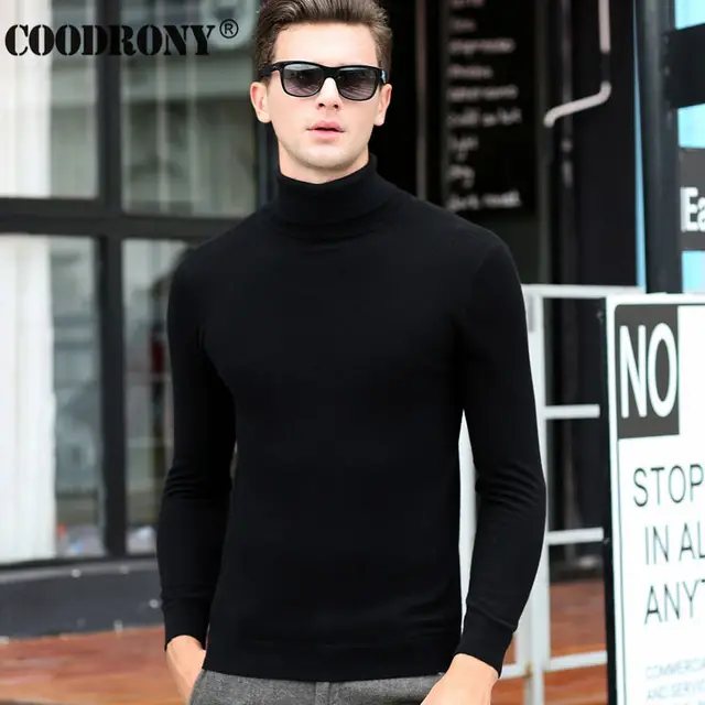 Free Shipping Fashion Classic Solid Color Turtleneck