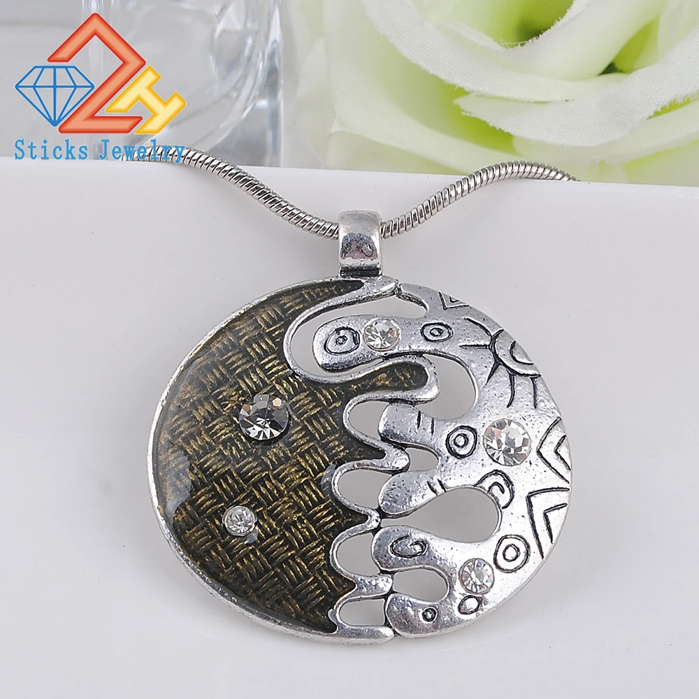 

New Hot Fashion Necklace Party Well Luxurious Rhinestone Enamel Retro Style Statement Necklace