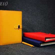 Школьные принадлежности A5 из искусственной кожи блокнот со спиралевидным покрытием деловой планировщик Органайзер в печатном виде повестки дня работы журнал расписание