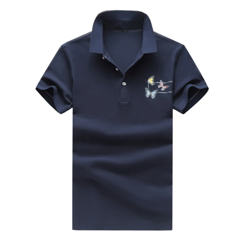 2017 Men's Brand Polo Shirt For Men Designer Solid Polos Cotton Short Sleeve shirt golftennis Free Shipping Asian Size 5XL | Мужская