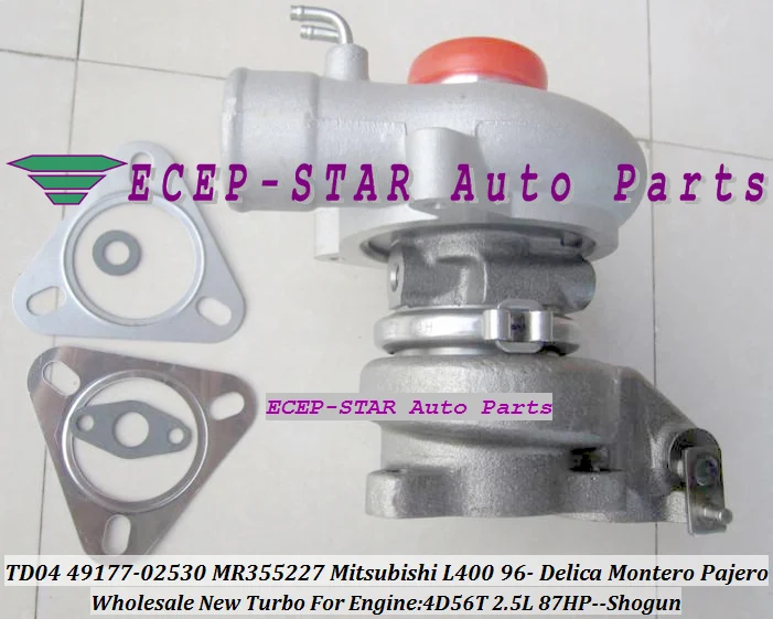 TD04-10T-4 TD04 49177-02530 49177-02531 MD168053 MR355227 Mitsubishi L400 1996- DELICA MONTERO PAJERO SHOGUN 4D56 2.5L 87HP -)