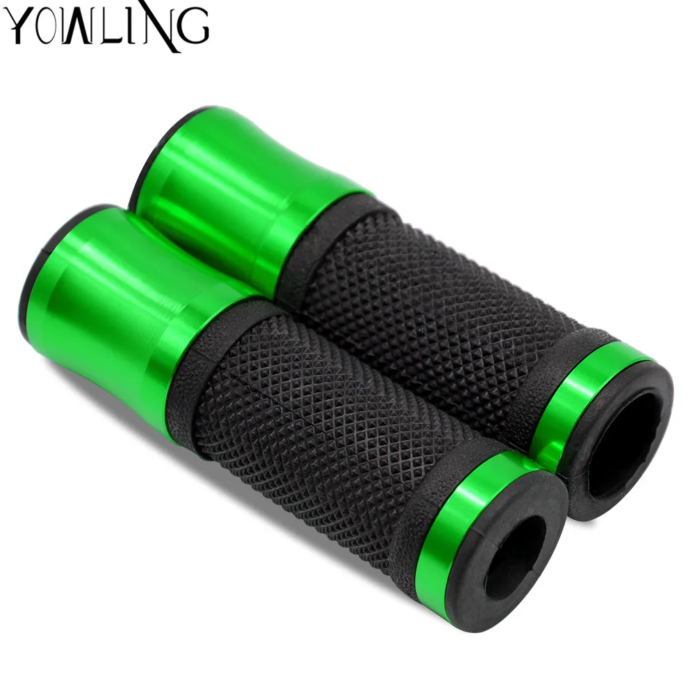 7/8" 22mm Motocross Hand Grips Handle Rubber Bar Gel Grip Green Modified Accessory for Kawasaki