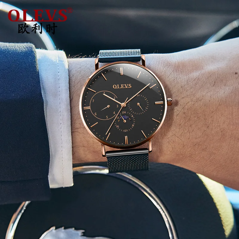 

Brand Sports Multi-function Watch Men Luxury Quartz Student Trend Simple Casual Waterproof Men's Watch Relogio Masculino 2019