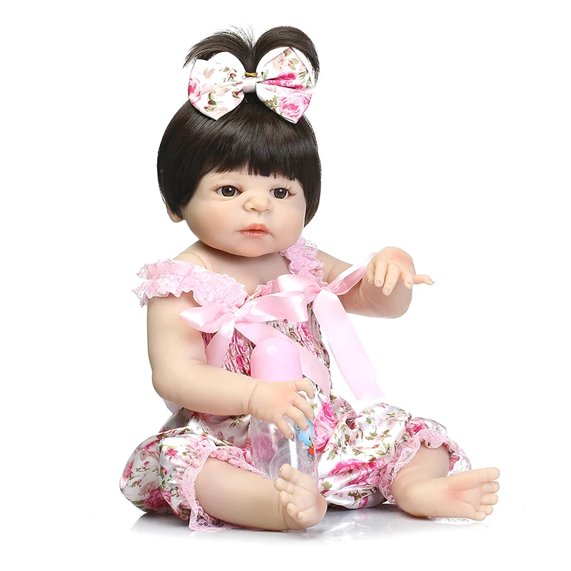 57 см Кукла реборн всего тела силиконовая кукла девушка Reborn Baby Doll Ванна игрушки, реалистичные новорожденных принцесса