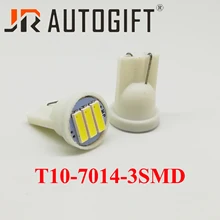 Автомобильный Стайлинг 4 шт./партия 194 W5W светодиодный T10 3SMD 7014 7020 Замена номерного знака Лампа свет 12 В/24 В