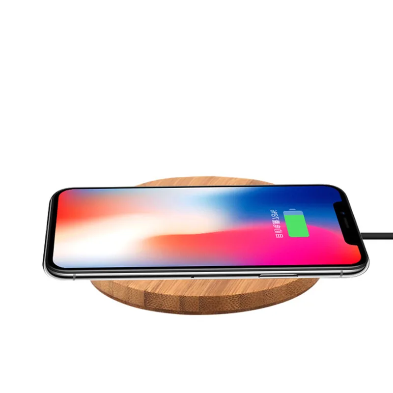 Портативный Qi Беспроводной Зарядное устройство для Apple iPhone 7 8 Plus смартфон