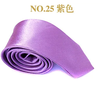 Новинка, одноцветные мужские галстуки, широкий галстук, тонкие узкие галстуки, галстук - Цвет: NO25