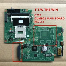 F. T.w WIN MB 90004884 para lenovo G710 материнская плата для ноутбука DUMB02 основная плата REV 2,1 DDR3 probado