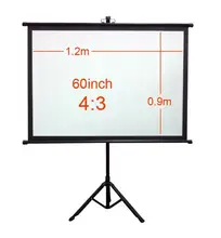 2016 AUN Projector Screen 60 inch 4:3 Bracket Screen for Projector Universal Screen for LED Projector Free Shoulder Bag