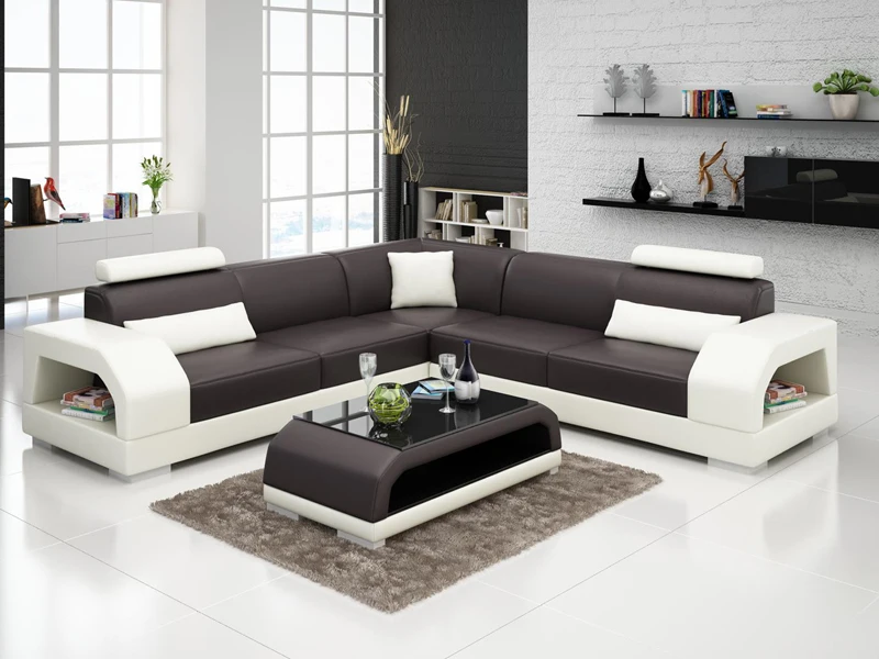 Дизайн диван, угловой диван в форме L