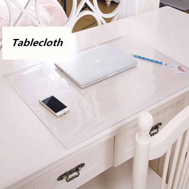 Student table mats Transparent cloth Crystal mat Desk protection pad PVC transparent soft glass cloth