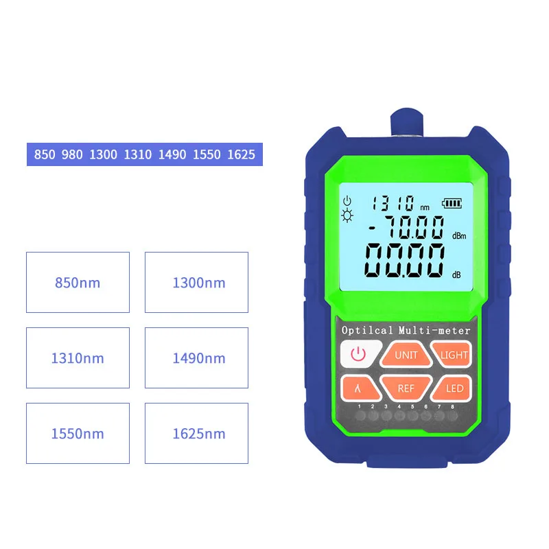 Handheld  RJ45 Optical Light Source With LED illuminat FTTH Optic Laser power meter Equipments Fiber tester SC/FC/ST Connector