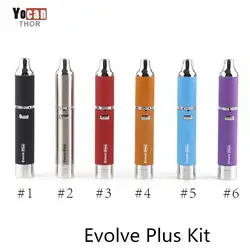 Оригинальный Yocan Evolve Plus Kit Evolve набор вощеных стержней кварц с двойной катушкой восковой вапоризатор 1100 мАч батарея плюс комплект