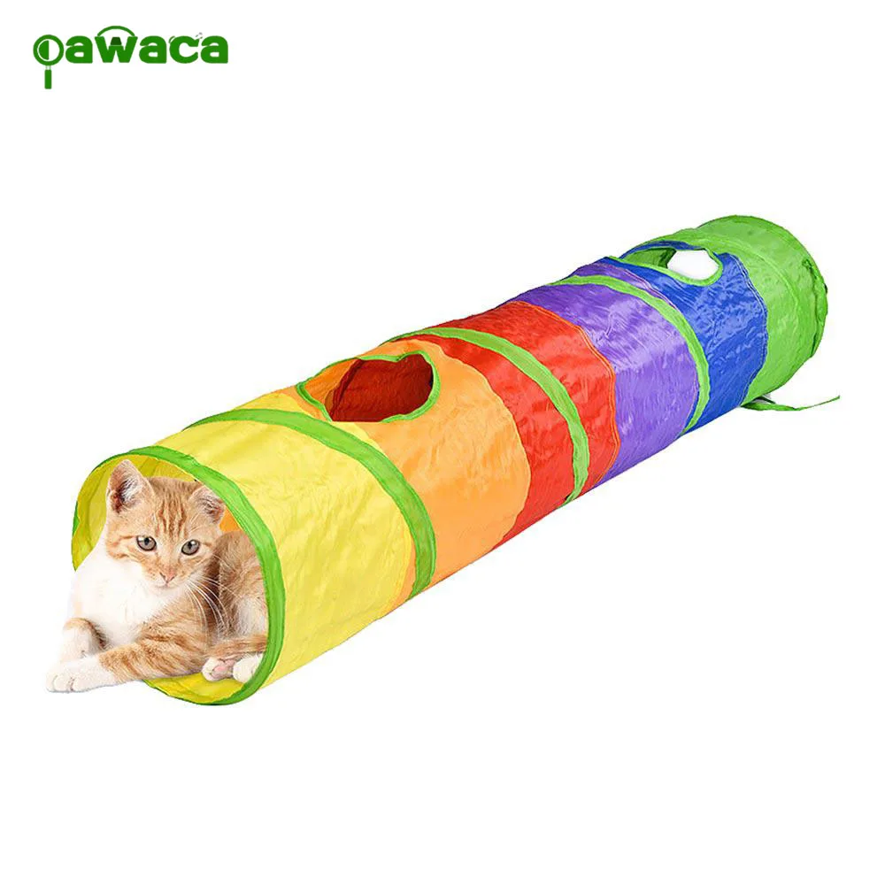 

Funny Pet Cat Tunnel Pet Tube Collapsible Cat Tunnel Indoor Outdoor Pet Training Toy Puppy Ferrets Rabbit Play Dog Tunnel Tubes