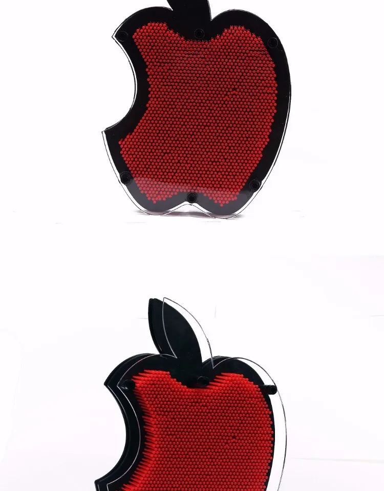 Funny 3D Clone Pixel Art Blocks Toy Colorful Pin Art Toy Apple Shape Clone Face Palm Model Pinart Kids Family Funny Game Creative Gifts 16 11