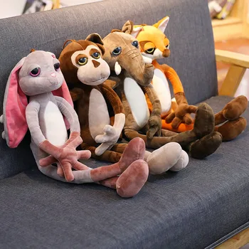 

1PC 40/60CM Cute Rabbit/ Elephant /Monkey/ Foxes Stuffed Plush Doll Jungle Series Stuffed Animal Toys For Kids Children Gift