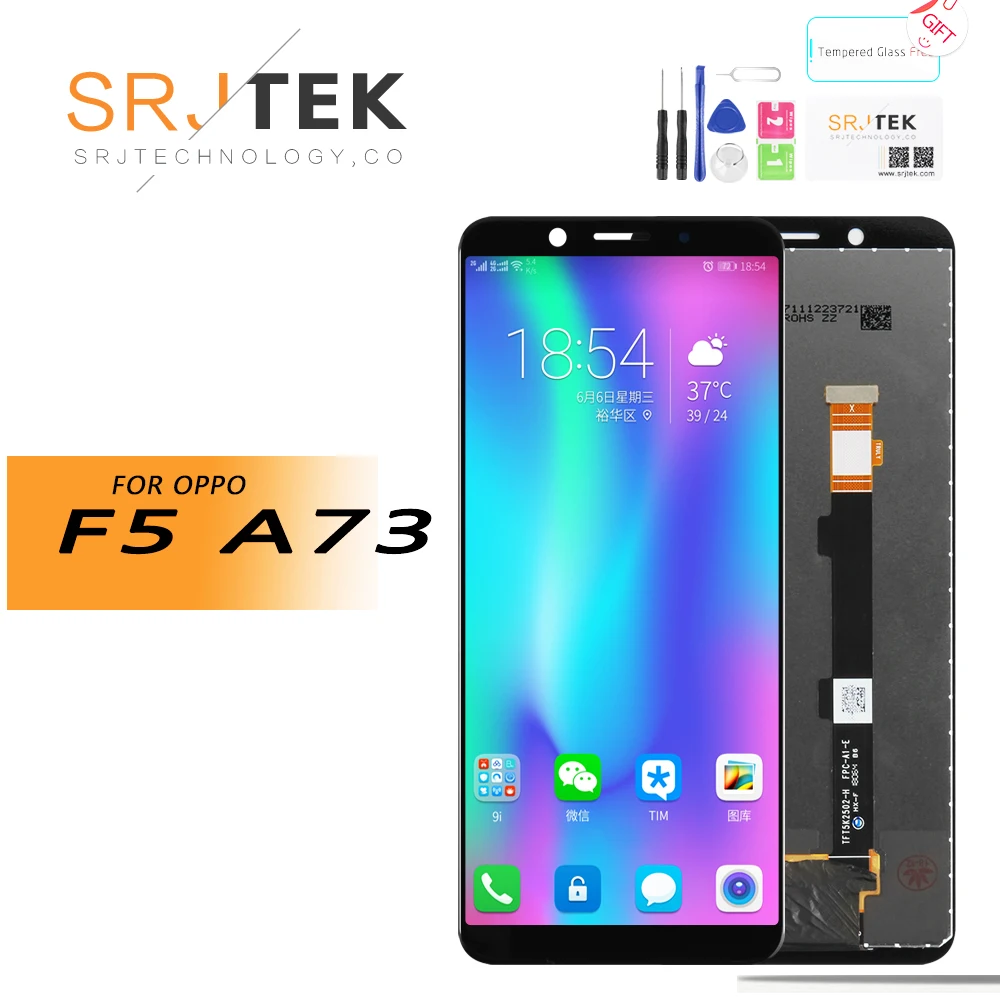 6.0" For Oppo F5 LCD Display Touch Screen Digitizer Assembly Replacement Parts With Frame A73 | Мобильные телефоны и