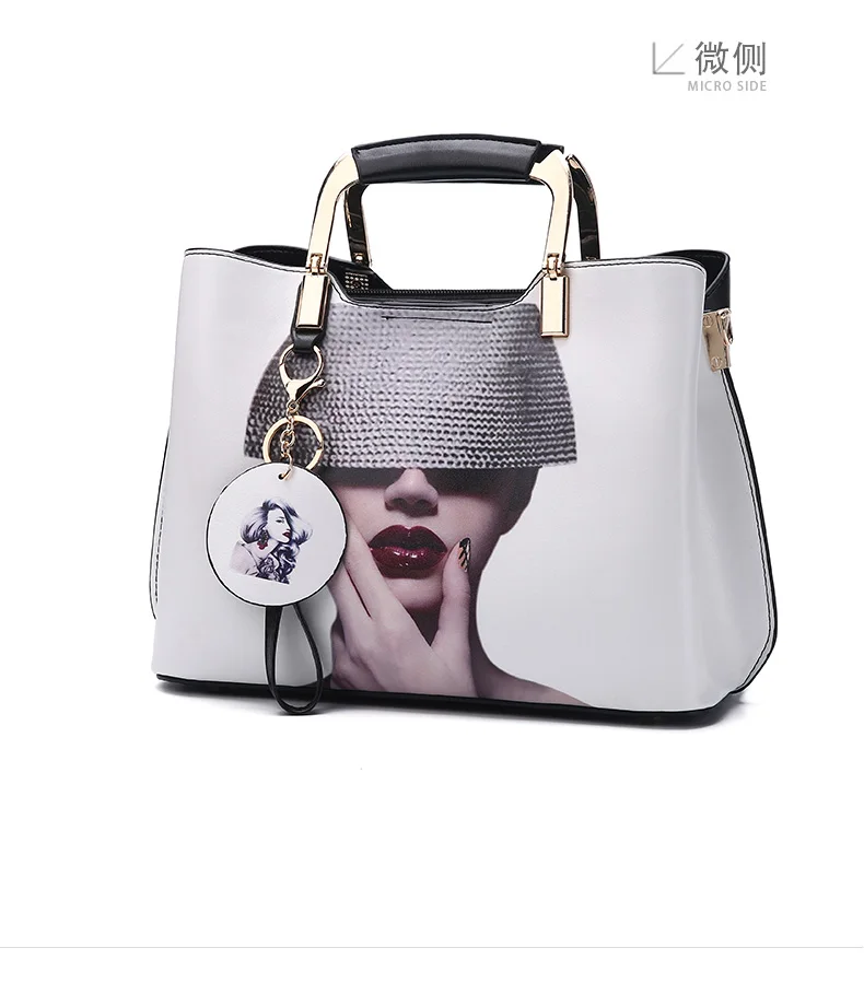 Femme de marque, роскошная, cuir,, bolsa feminina, сумка, 3D принт, сумки через плечо для женщин, сумка на плечо, borse da donna