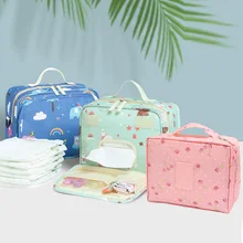 Сумка для беременных, детские пеленки, сумки для одноразовых, многоразовые, модные принты, влажные пеленки, сумка, двойная ручка, сумки для мокрого плавания, рюкзак, сумка для подгузников