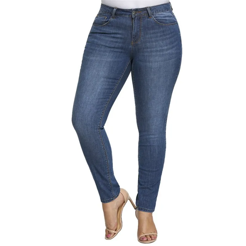 Ladies elastic Jeans plus big size, 4XL to 7XL high waist trouser aesthetic, denim mom,jean boyfriend for women,zaraing ankle