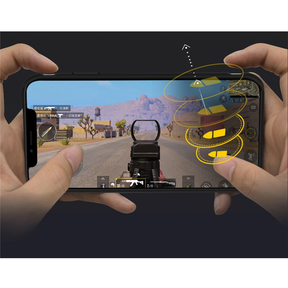 Bluetooth 4,0 PUBG игры для мобильного телефона для iPhone 6/7/8 Plus iPhone X/XS XR XS MAX встроенный 180mA батарея защитный чехол