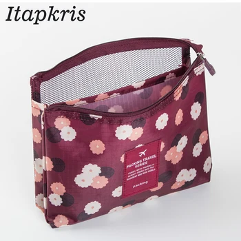 

Itapkris New Arrivals Necessaire Small Cosmetic Bag Beautician Toiletry Bag Women Makeup Purse Travel Handbag Organizer Case