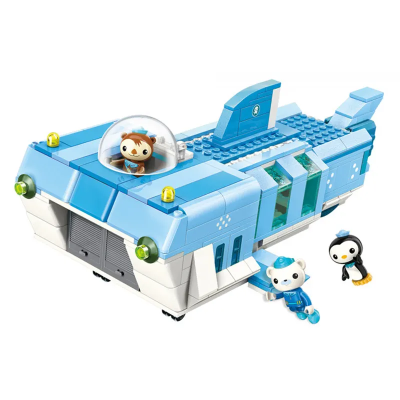 

Enlighten Creator City Octonauts Cartoon White Shark Mobile Base GUP-W Building Blocks Sets Bricks Model Toys for Children gift