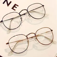BOYSEEN Модные Золотые очки в металлической оправе для женщин женские винтажные очки с бесцветными линзами оправы для очков de grau 3447