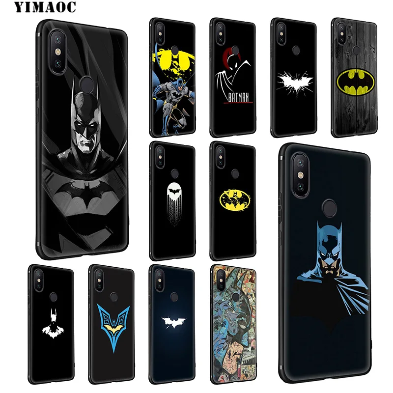 Yimaoc Бэтмен Темный рыцарь логотип мягкий Чехол для Xiaomi mi 9T 9 8 Se 6 MAX 3 A1 A2 Lite CC9E CC9 6X 5X