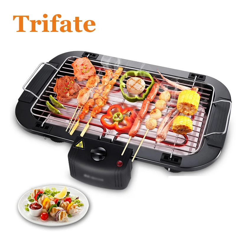 JZK 638 household smokeless 2000w Korean barbecue stove with grill