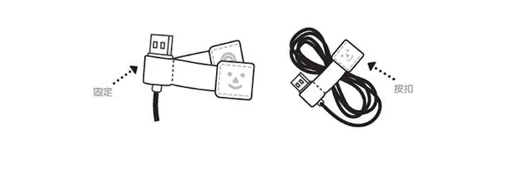 Кожаный держатель для наушников USB кабель Прекрасный Улыбка органайзер для провода шнур Органайзер держатель эластичные банкноты с кнопкой