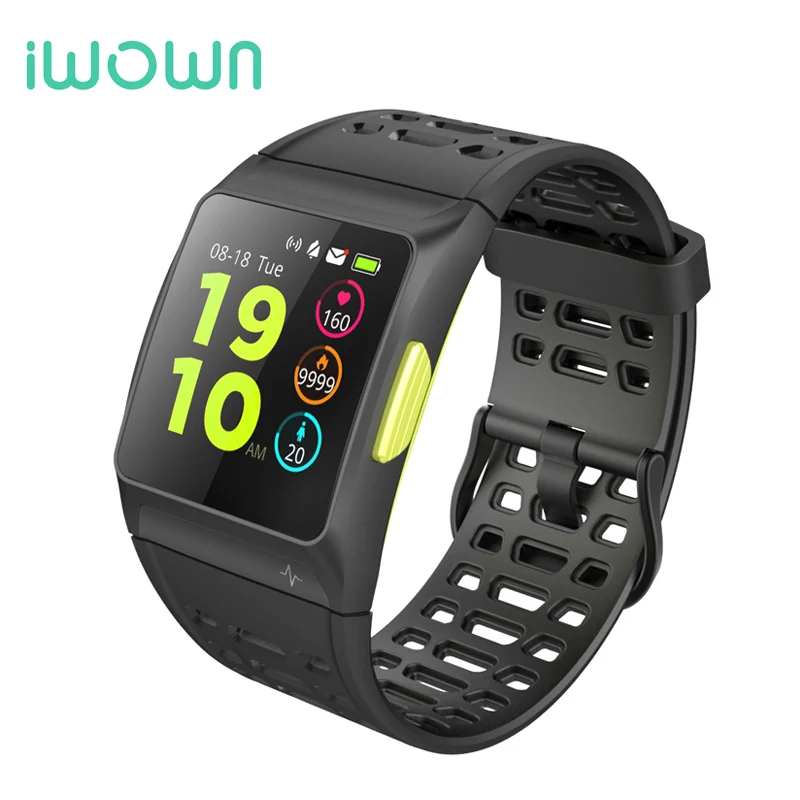 IWOWN P1 динамический датчик сердечного ритма ECG анализ HRV Встроенный gps ips цветной экран несколько спортивных режимов мужские Смарт-часы - Цвет: IWOWN P1
